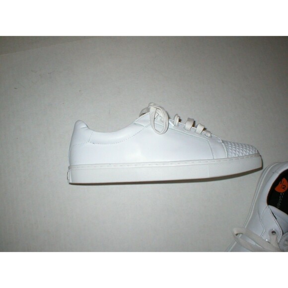 New Womens Shoes Fashion Casual Sneakers 9 White Leather Studs Rebecca Minkoff - Picture 5 of 7